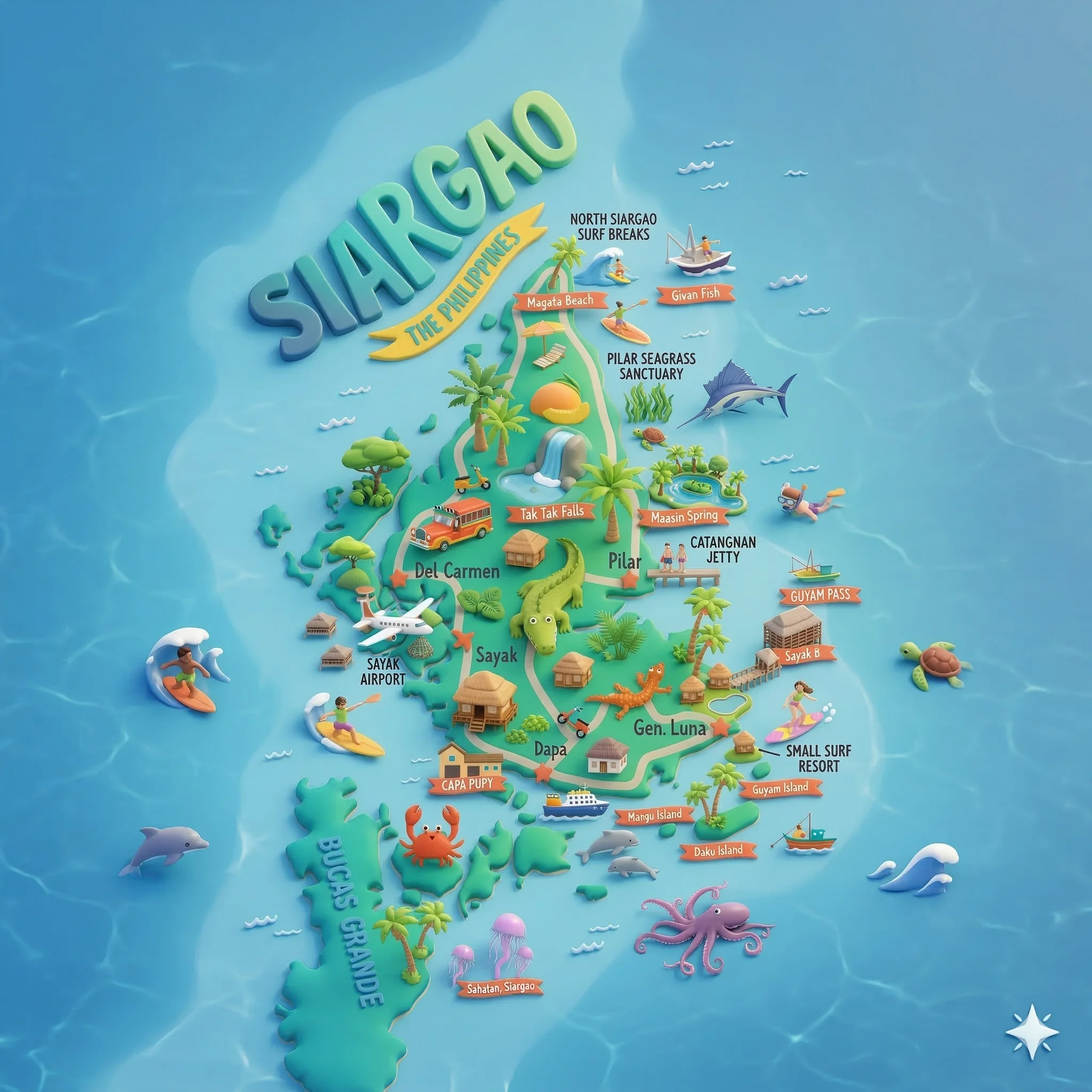 Siargao Island Map