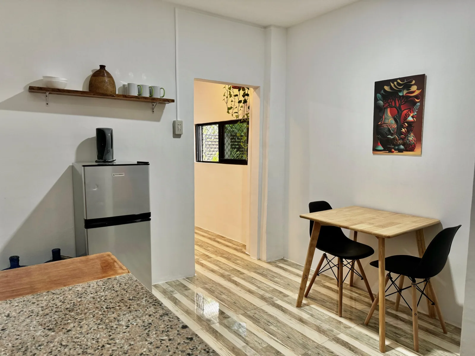 Shared kitchen and dining