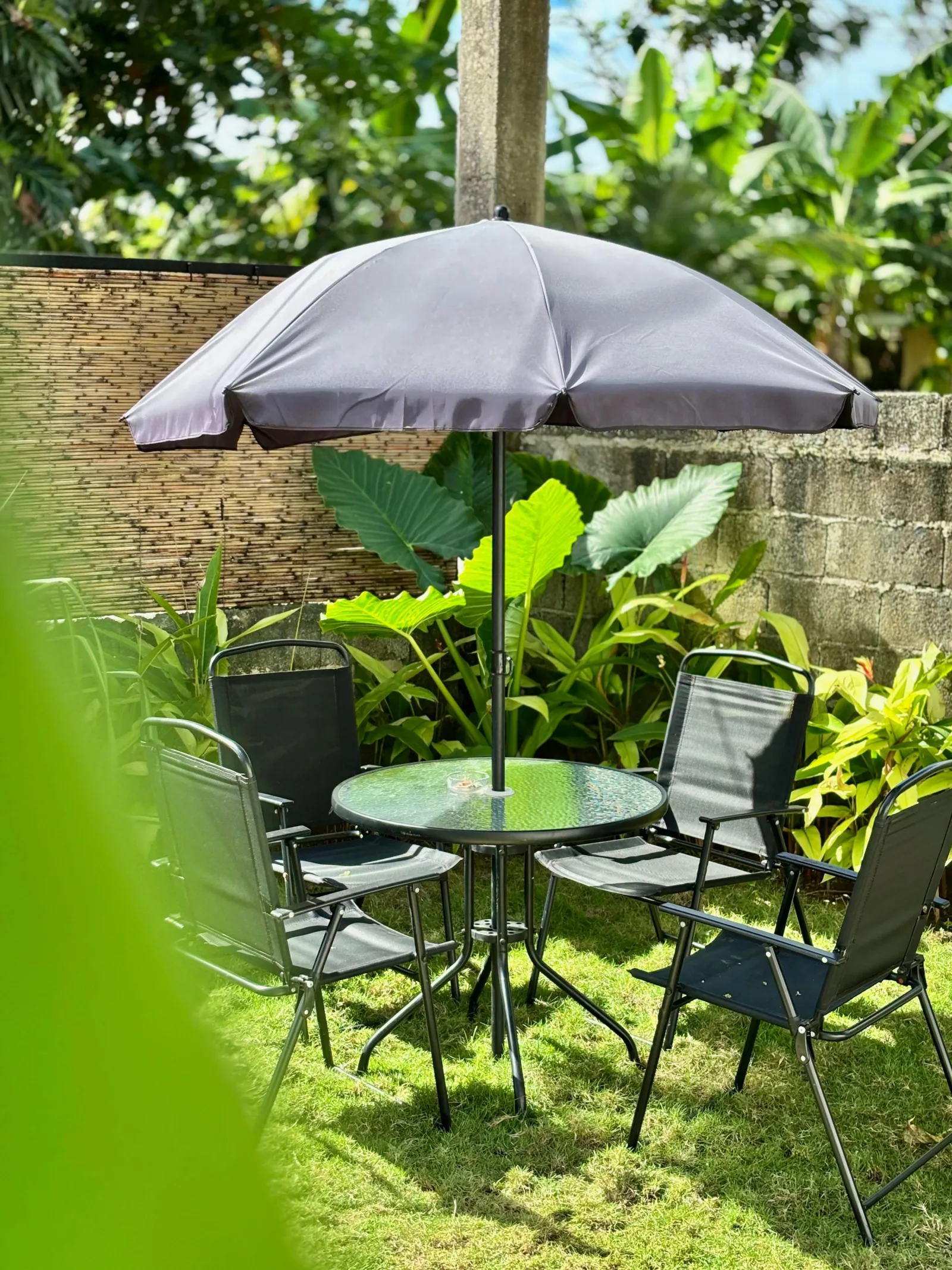 Garden seating area
